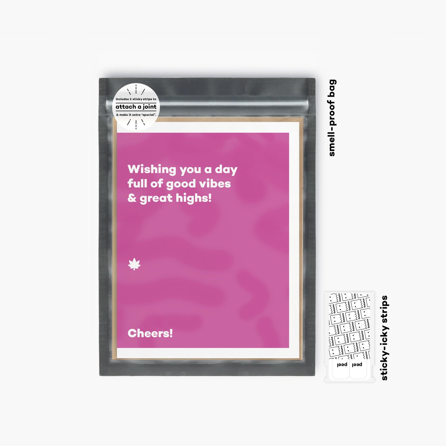 Wishing you a day full of good vibes & great highs! - greeting card