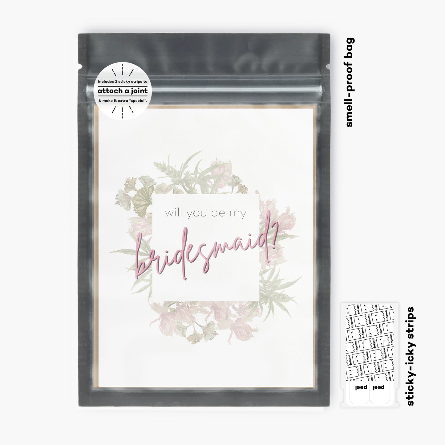 Will you be my bridesmaid? | framed in flowers