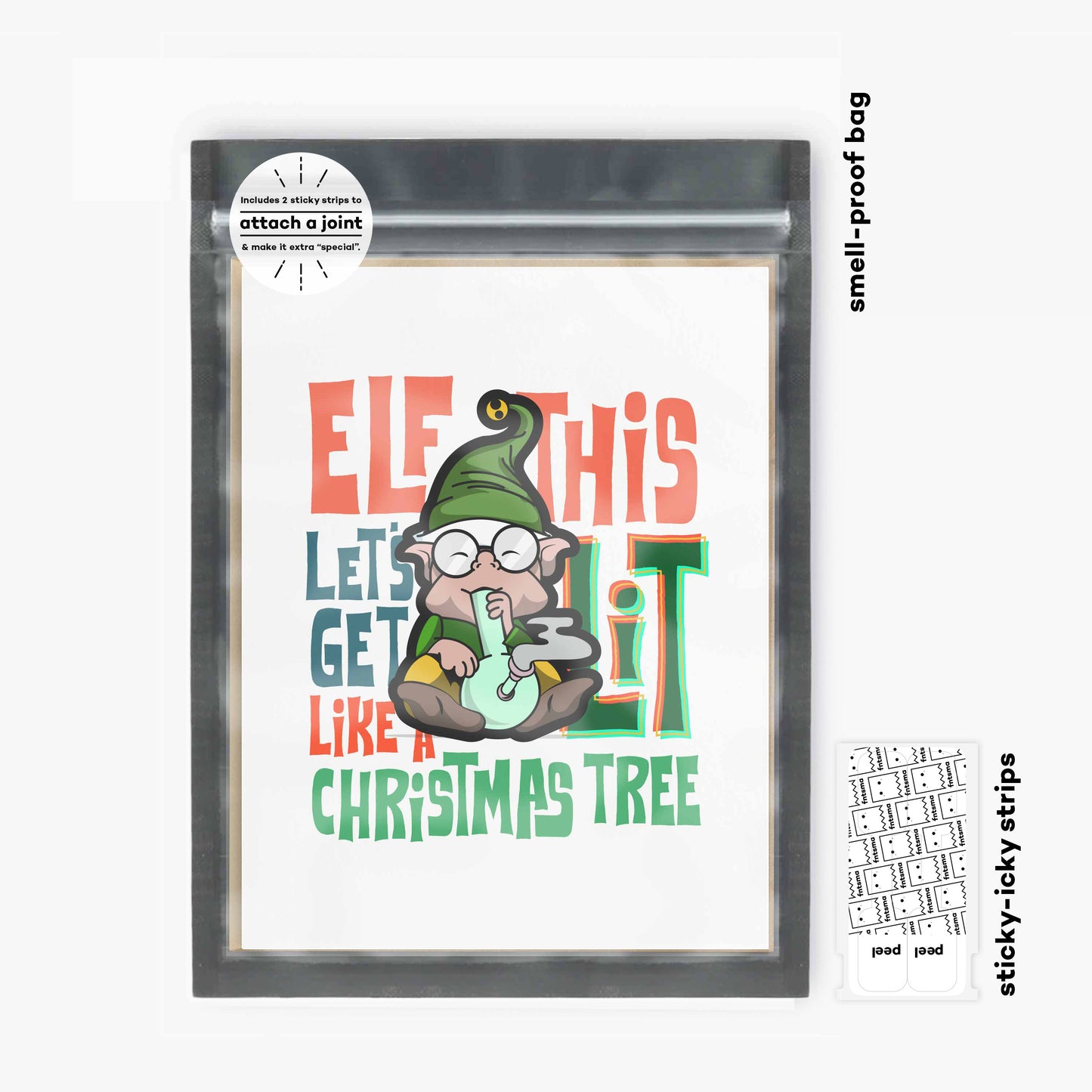 elf this, let's get lit, like a Christmas tree