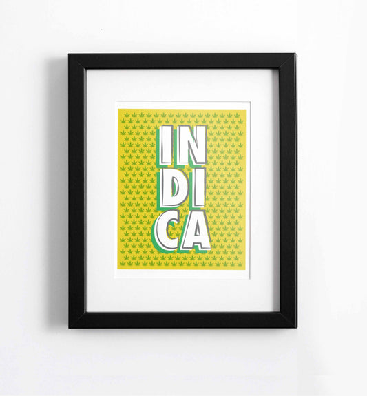 Indica - cannabis art print