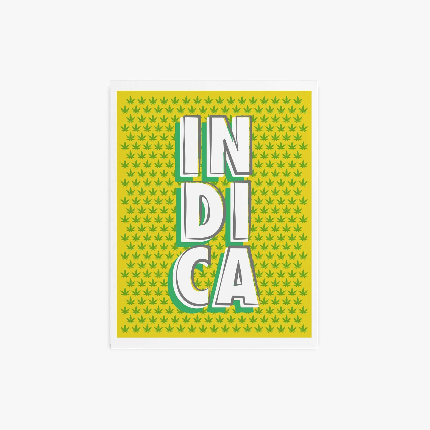 Indica - cannabis art print