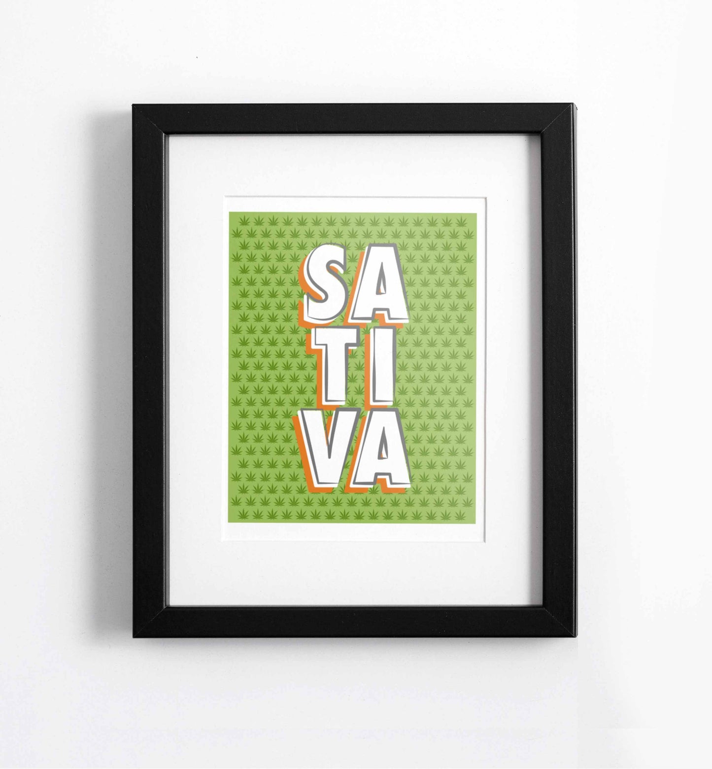 Sativa - cannabis art print