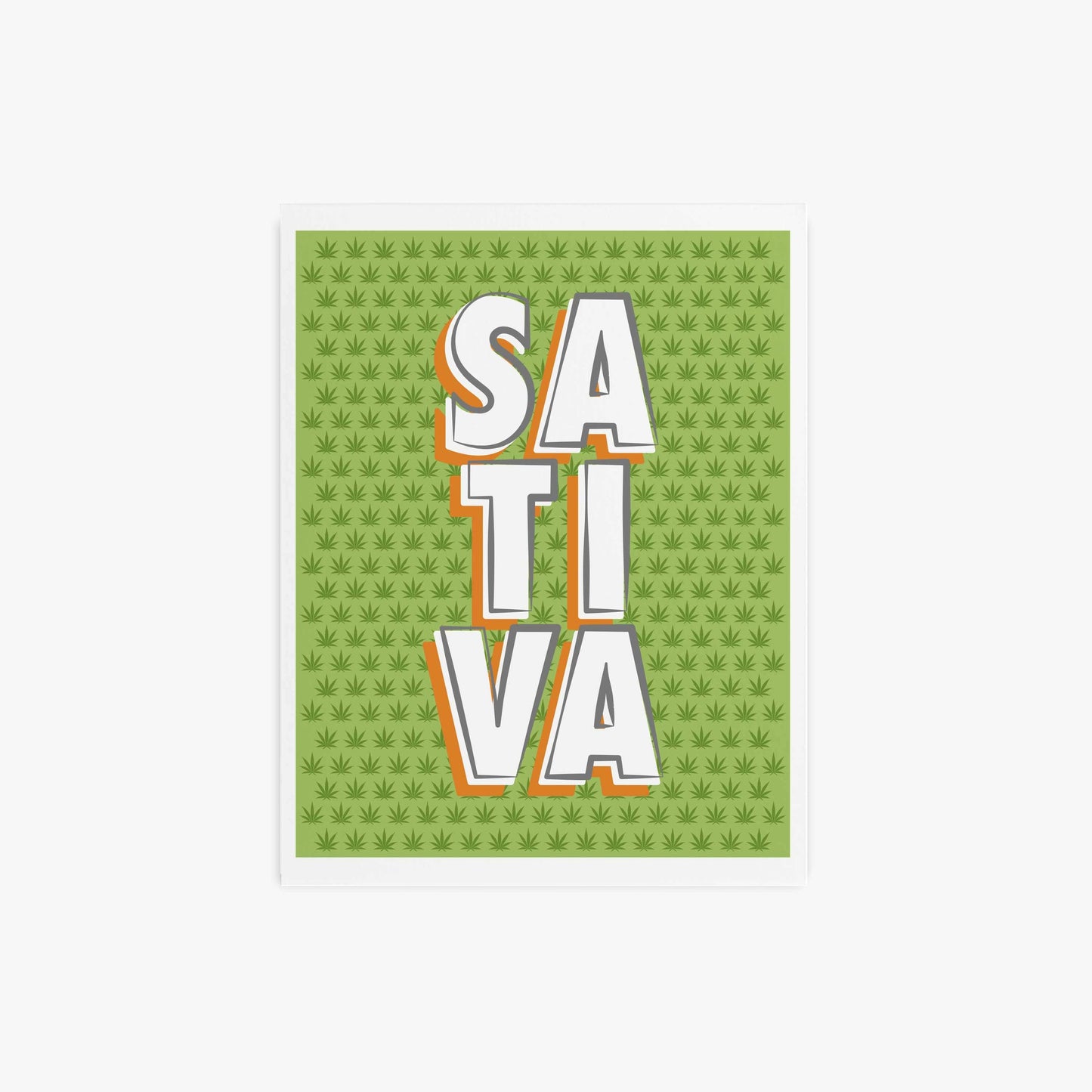 Sativa - cannabis art print