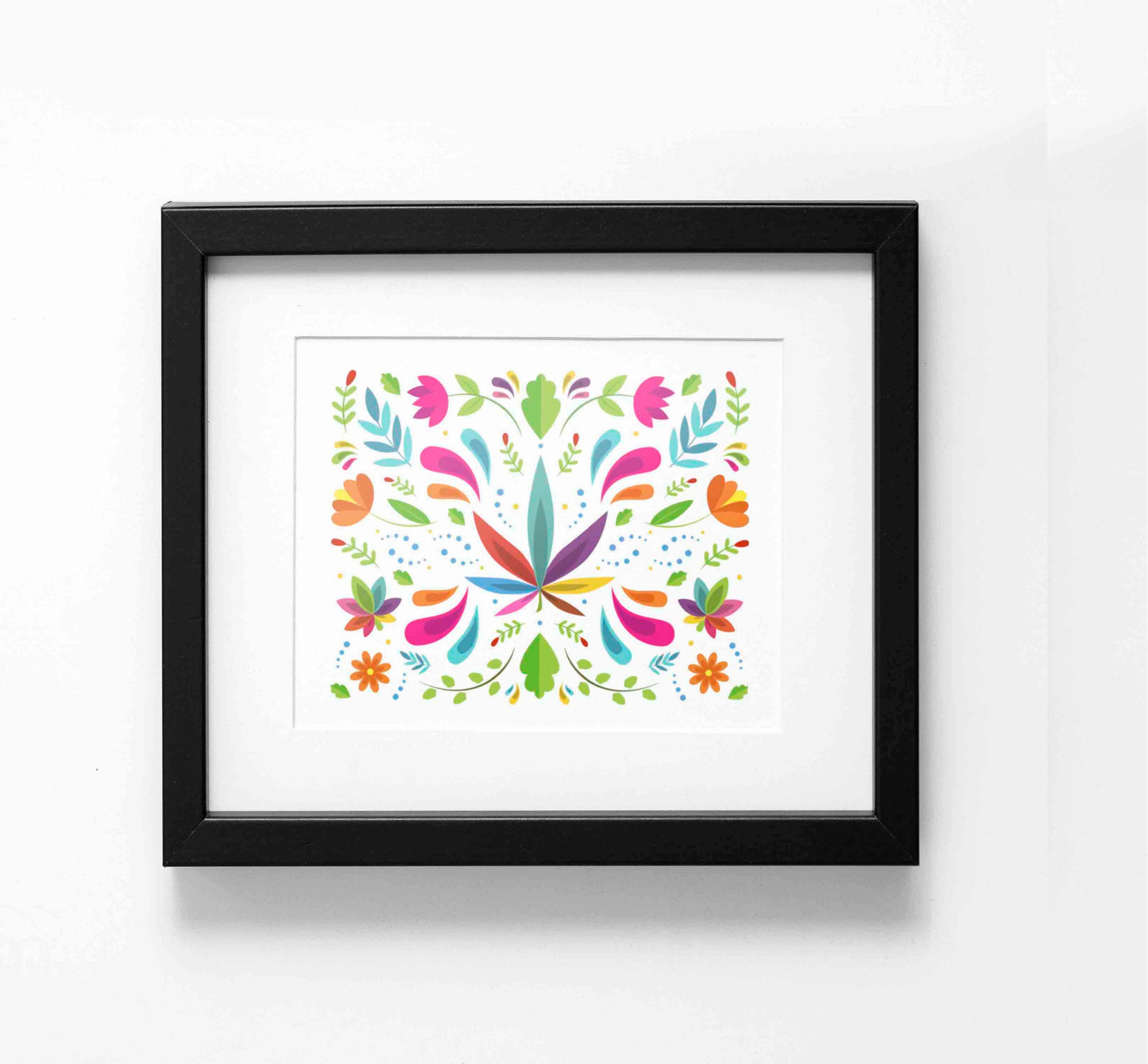 Flora - Otomi cannabis art print