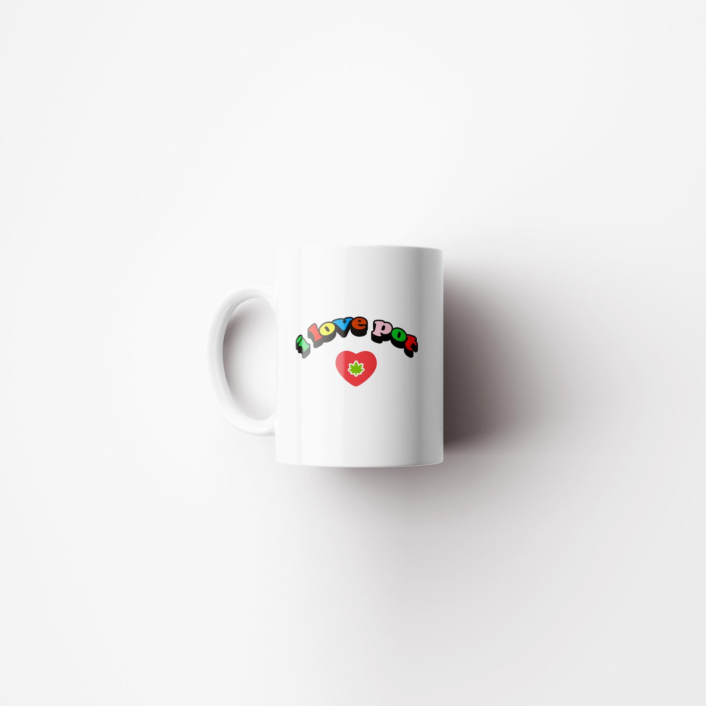 i love pot - cannabis themed mug by fntsma