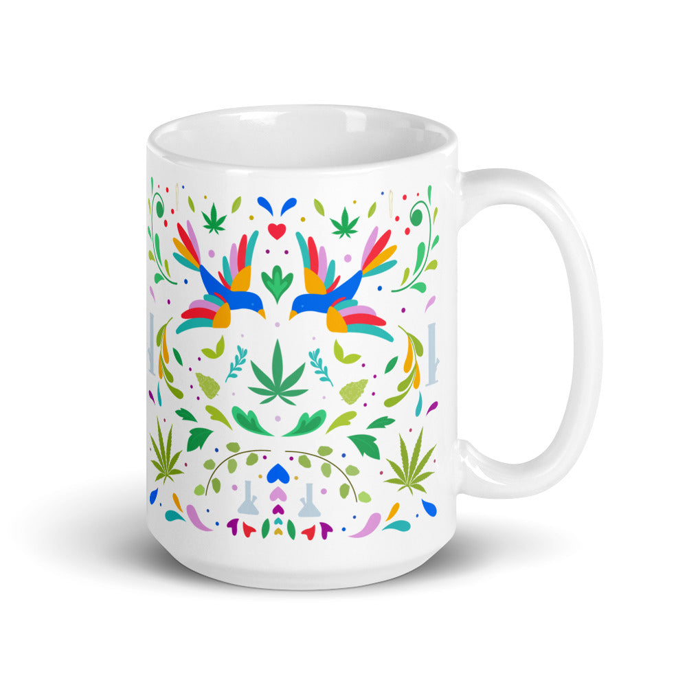 aves - otomi style - cannabis themed mug by fntsma